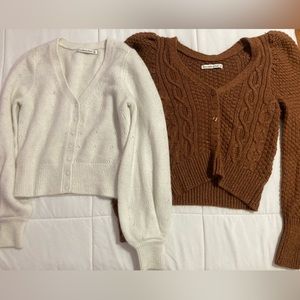 Two Abercrombie & fitch cardigans